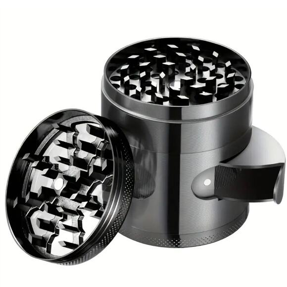 Mini Spice Herb Grinder -4-layer Zinc Alloy - Picture 4 of 9